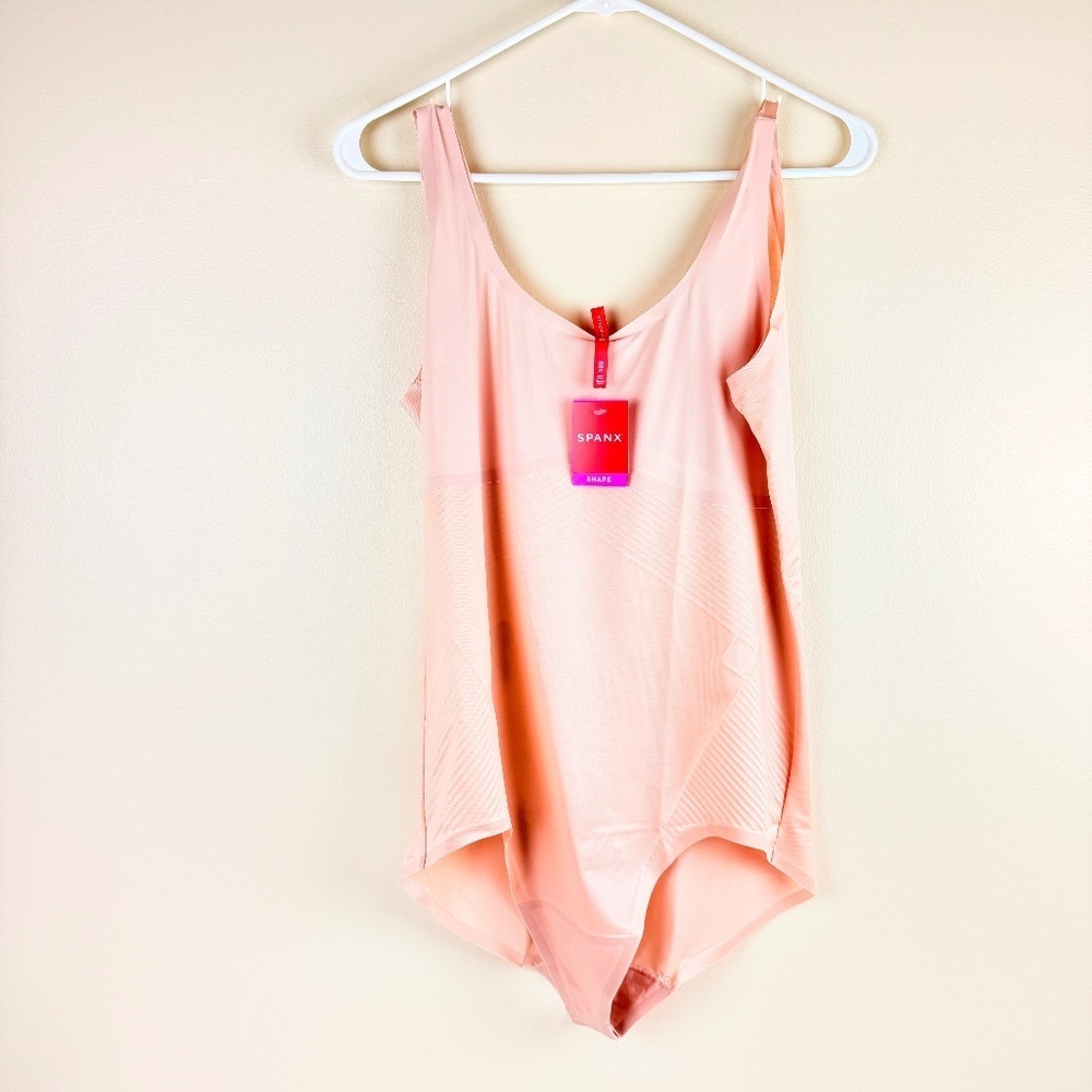 NWT Spanx Tank Panty Bodysuit Champagne Beige 2X/2T - Picture 2 of 10